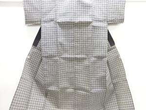 アンティーク　本麻　格子織り出し琉装(材料)